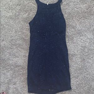 Sparkly Navy Blue Homecoming / Prom Dress